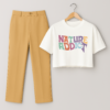 Crop Top and Trousers Set